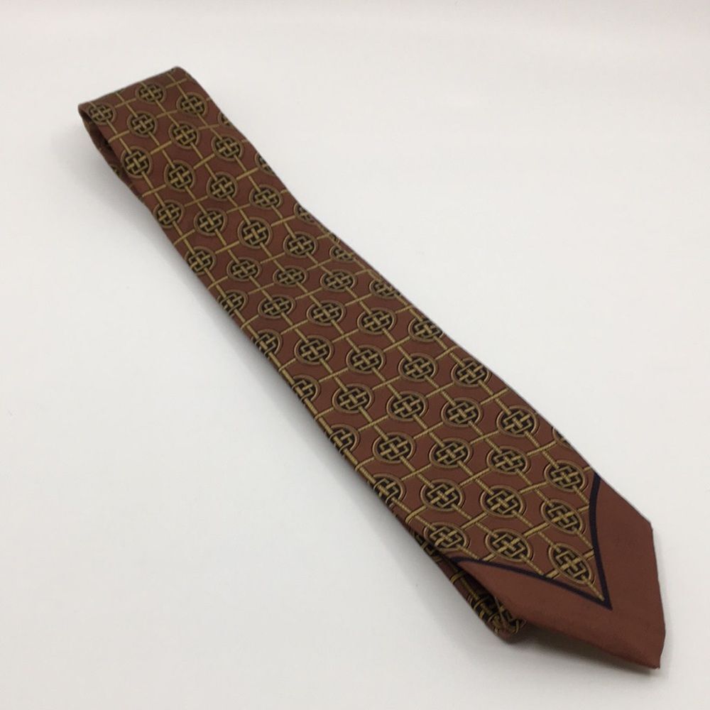Vintage Smithsonian Institution By Prince Consort Floor Tile  Silk Tie